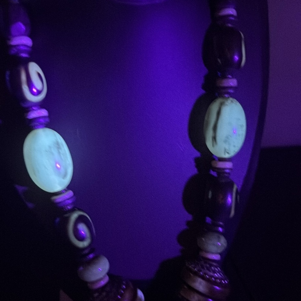 Unique Chunky Beaded Artisan Statement Necklace - image 8